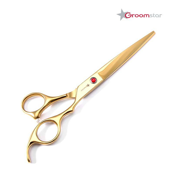 Groomstar - profesjonalne nożyczki groomerskie, zestaw 4 sztuk, 7"