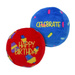 KONG® Occasions Birthday Balls 2-pack M - pluszowe, urodzinowe piłki dla psa (2 sztuki), średnica 8cm