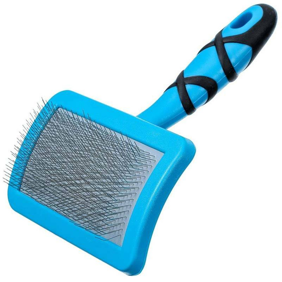 Groom Professional Curved Soft Slicker Brush Medium - średnia, miękka szczotka pudlówka, do delikatnej sierści