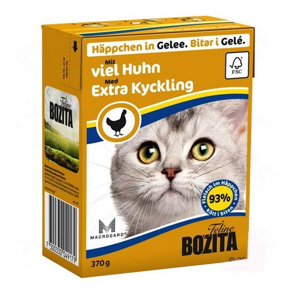 Bozita Extra Kyckling - mokra karma dla kota z kurczakiem w galaretce, 370g