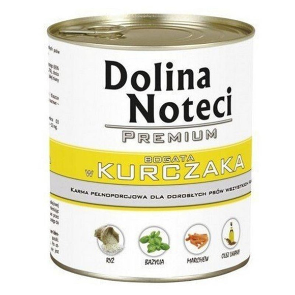 Dolina Noteci Premium - mokra karma dla dorosłych psów, bogata w kurczaka