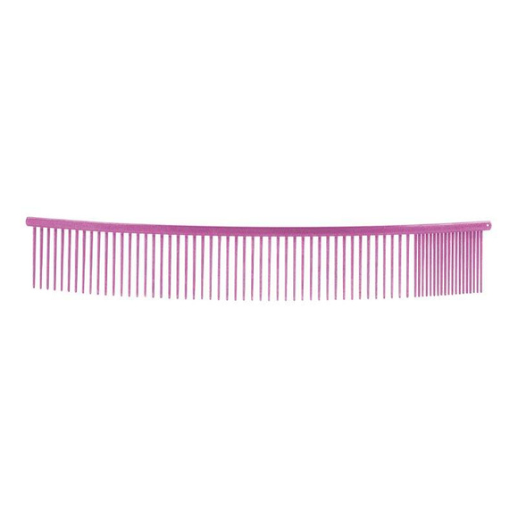 Show Tech Curved Combi Comb Fuchsia -  zakrzywiony grzebień o mieszanym rozstawie igieł, 25 cm, fuksja