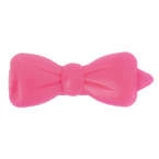 Show Tech Plastic Bow Pink - plastikowa kokardka z klipsem, różowa, 3.5cm