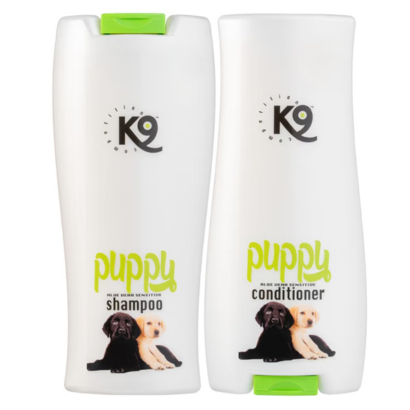 K9 Puppy Sensitive - zestaw kosmetyków dla szczeniąt, szampon i odżywka, 2 x 300ml