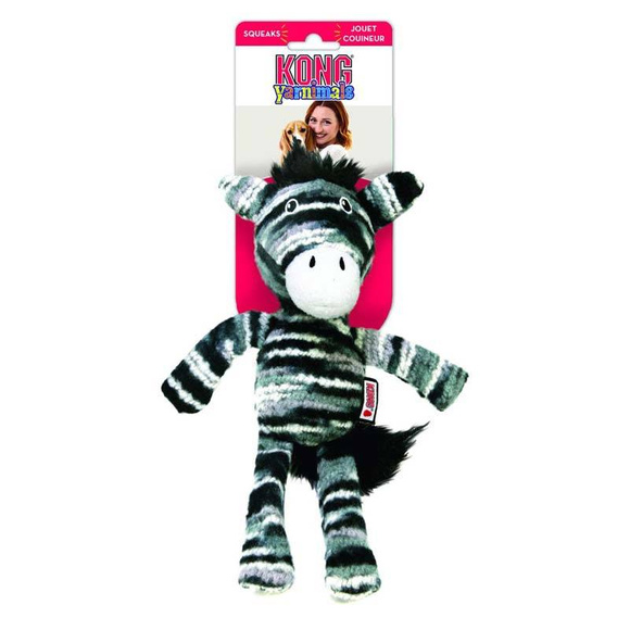 KONG® Yarnimals Zebra - wielokolorowa zabawka dla psa