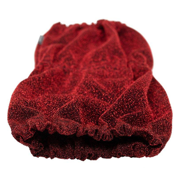 Show Tech Snood Royal Spaniel Red Ear Covers - stylowy komin ochronny na uszy dla Spanieli, chroni podczas spacerów, posiłków, pielęgnacji, czerwony