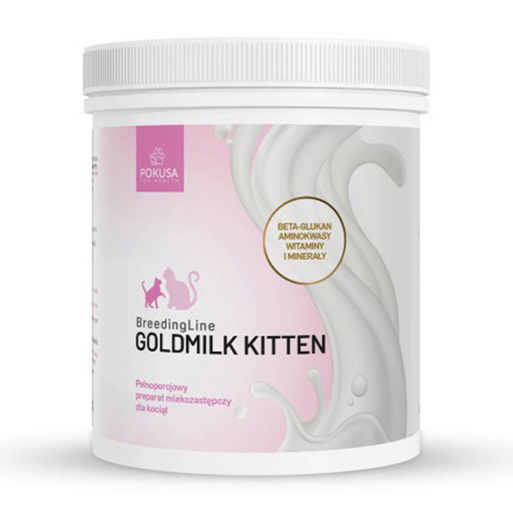 POKUSA BreedingLine Gold Milk Kitten - pełnoporcjowy preparat mlekozastępczy dla kociąt 250g