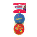 KONG® Occasions Birthday Balls 2-pack M - pluszowe, urodzinowe piłki dla psa (2 sztuki), średnica 8cm