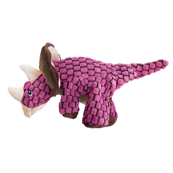 KONG® Cuteseas™  Triceratops - pluszowy dinozaur zabawka dla psa, z piszczałką