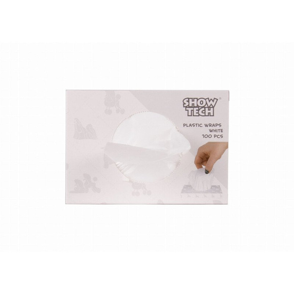 Show Tech Plastic Wraps - foliowe papiloty, 15 cm x 30 cm, 100 sztuk