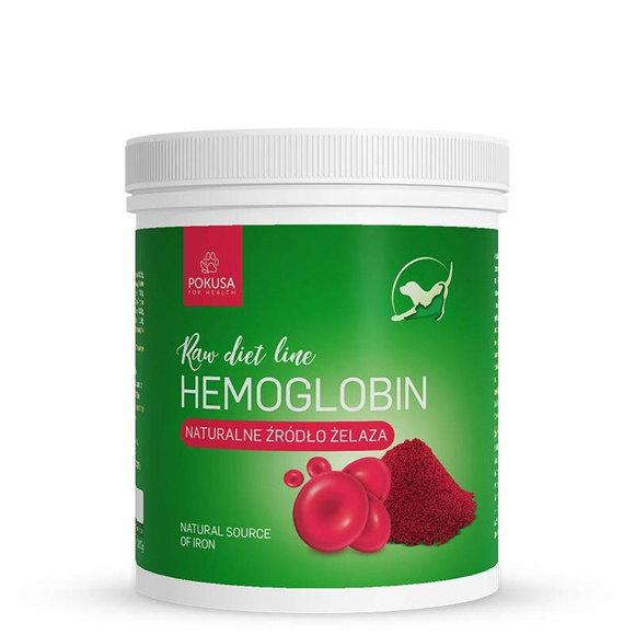 POKUSA RawDietLine Hemoglobina wieprzowa - naturalne źródło żelaza hemowego 250g