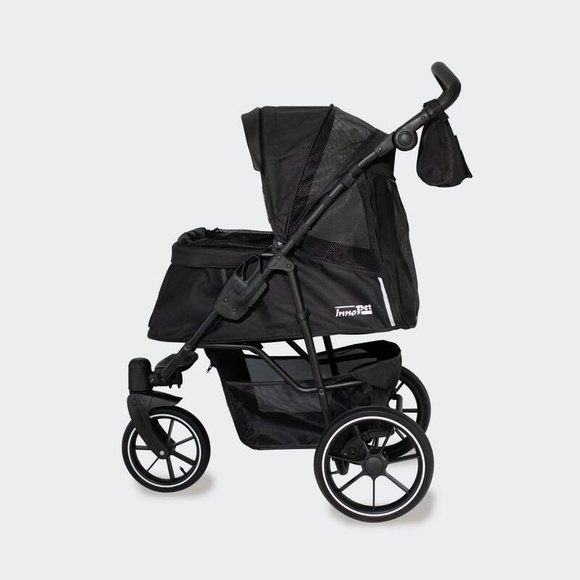 InnoPet Premium Cozy Black - luksusowy, komfortowy wózek dla psów o wadze do 28kg