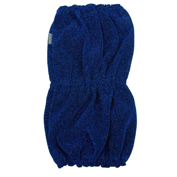 Show Tech Snood Royal Spaniel Blue Ear Covers - stylowy komin ochronny na uszy dla Spanieli, chroni podczas spacerów, posiłków, pielęgnacji, niebieski