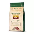 FITMIN Dog Medium Maxi Performance Lamb&Beef - kompletna karma dla dorosłych psów ras średnich i dużych o bardzo dużej aktywności, 12kg