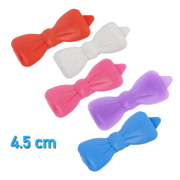 Show Tech Plastic Bow Set 4.5cm - zestaw 5-ciu plastikowych kokardek z klipsem