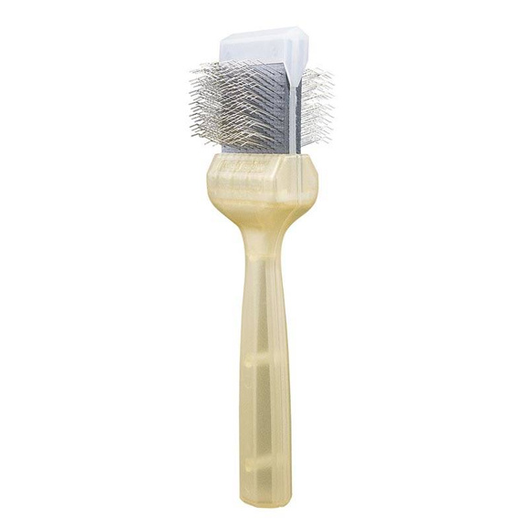 ActiVet Pro Brush Super Soft Gold Coat Grabber 4.5 cm - super miękka, dwustronna i elastyczna szczotka do włosa długiego i jedwabistego