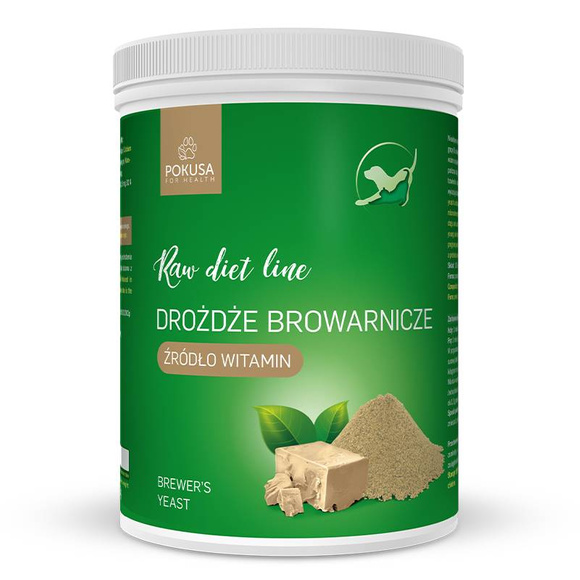 POKUSA RawDietLine Drożdże browarnicze - organiczne, czyste drożdże browarnicze 1kg