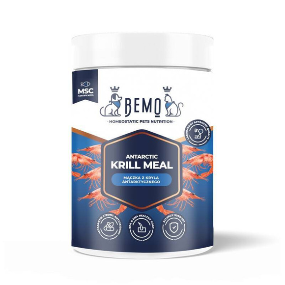 BEMO Antarctic Krill Meal - mączka z kryla dla psa i kota, suplement diety 100g