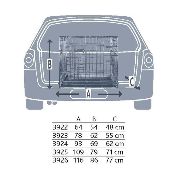 Trixie Home Kennel - stylowa klatka dla psa, 58 x 60 x 77cm