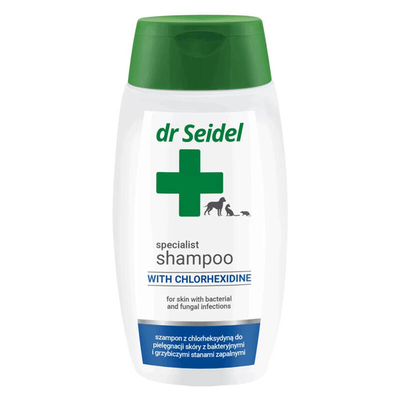 Dr Seidel - szampon z chlorheksydyną, przeciwbakteryjny i przeciwgrzybiczy, 220ml