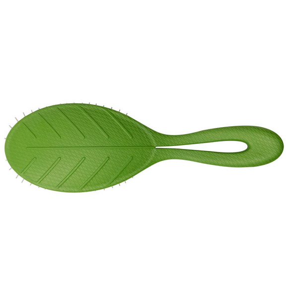 BASS BIO-FLEX Alloy Leaf Shape Brush - ekologiczna szczotka ze skrobi kukurydzianej, wzór liścia