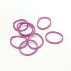 Lainee Latex Bands - profesjonalne gumki do papilotów i top-knotów (16mm), fuksja, 1800 sztuk