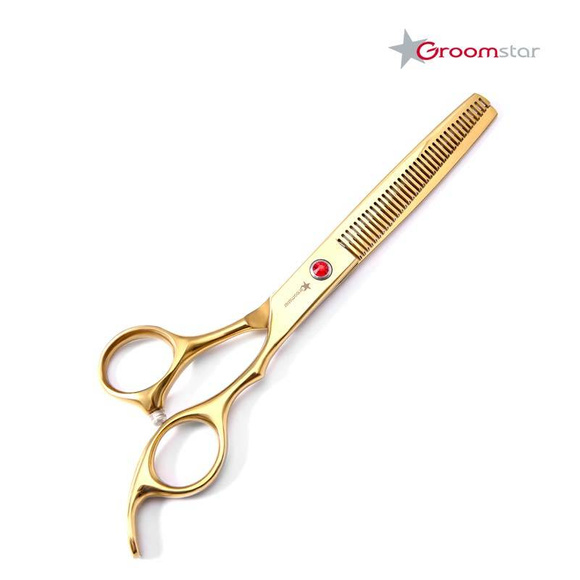 Groomstar - profesjonalne nożyczki groomerskie, zestaw 4 sztuk, 7"