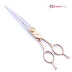 Groomstar - profesjonalne nożyczki gięte, model Rose Gold 8"