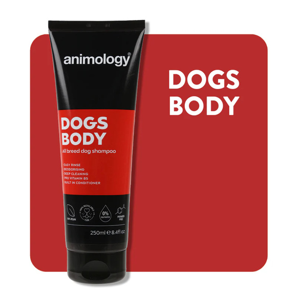 Animology Dogs Body - uniwersalny szampon do wszystkich rodzajów sierści, 250ml