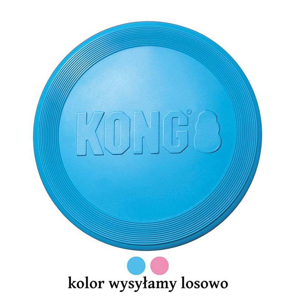 KONG® Puppy Flyer - gumowe frisbee dla szczeniaka, zabawka dla psa