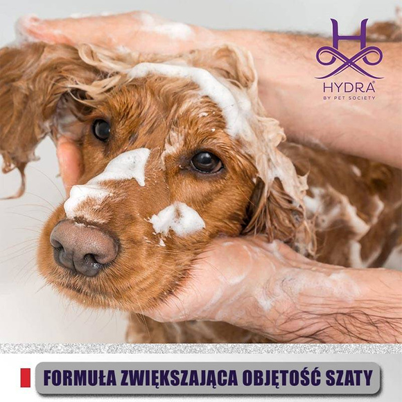 Hydra Professional Volumizing Shampoo - szampon dodający objętości włosom, dla psów i kotów, koncentrat 4:1, 1l