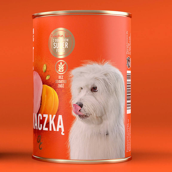 John Dog Pumpkin Line indyk z kaczką i dynią - pełnoporcjowa karma dla dorosłych psów wszystkich ras, 400g