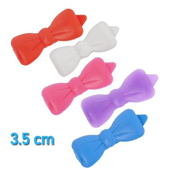 Show Tech Plastic Bow Set 3.5cm - zestaw 5-ciu plastikowych kokardek z klipsem