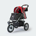 InnoPet Buggy Comfort EFA - składany, wielofunkcyjny, komfortowy wózek dla psów o wadze do 25kg, czarno-czerwony