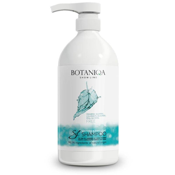 Botaniqa Show Line Soothing & Shiny Coat Shampoo - delikatny szampon łagodzący podrażnienia 1l