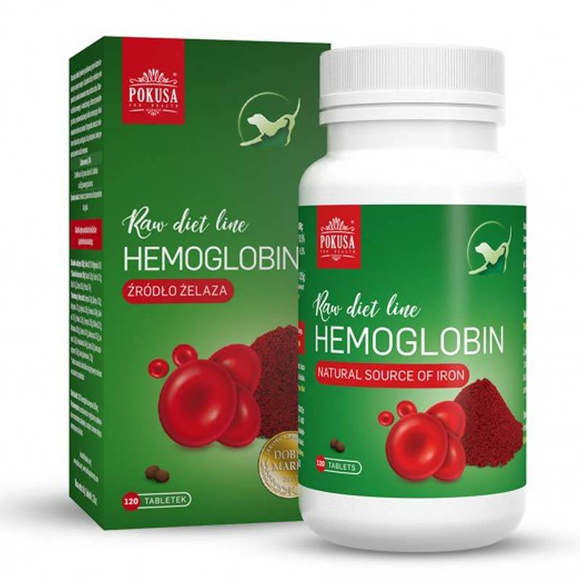 POKUSA RawDietLine - hemoglobina w tabletkach, 120 tabl.