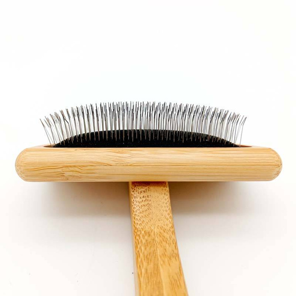 Iv San Bernard Bamboo Slicker Brush Medium - średnio-twarda szczotka pudlówka, bambusowa, średnia