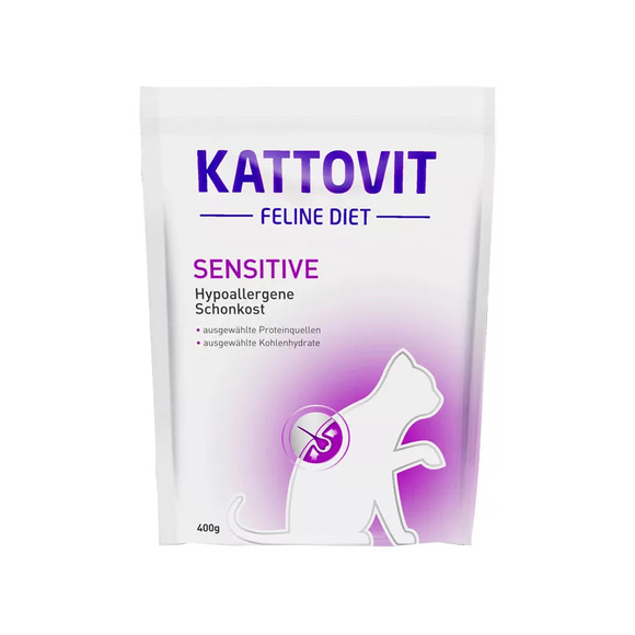 Kattovit Sensitive - sucha karma dla kotów cierpiących na alergie i nietolerancje pokarmowe, 400g