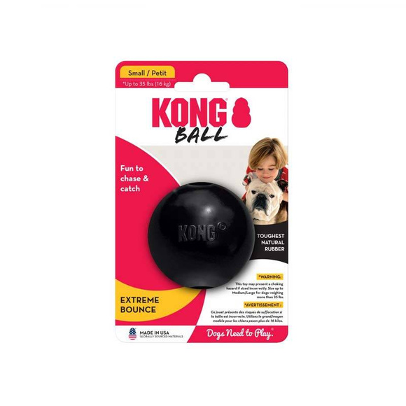 KONG® Ball Extreme - gumowa, twarda, wytrzymała piłka dla psa, z otworem do nadziewania