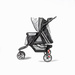 InnoPet Buggy All Terrain - składany, komfortowy wózek dla psów o wadze do 12.5kg, czarno-srebrny