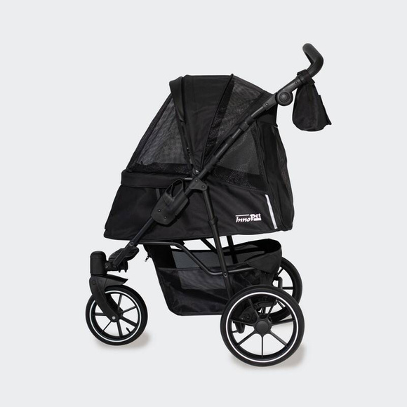 InnoPet Premium Cozy Black - luksusowy, komfortowy wózek dla psów o wadze do 28kg