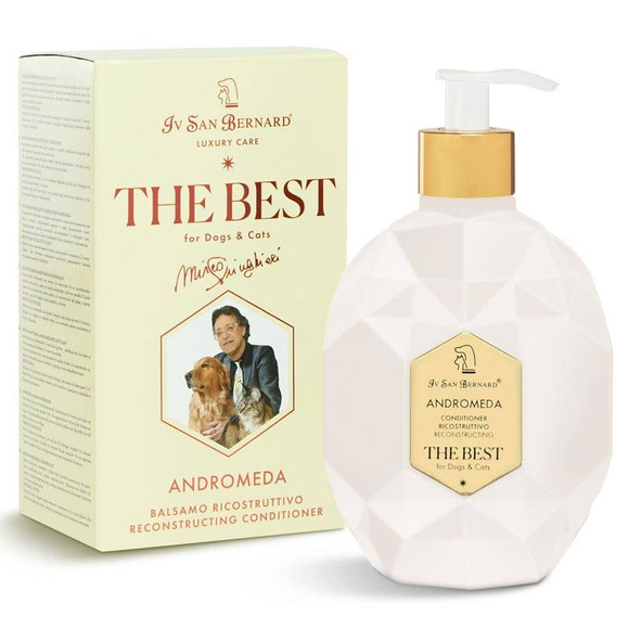 Iv San Bernard The Best Andromeda Conditioner - odżywka regenerująca z dziką różą, dla osłabionej i wrażliwej skóry psów i kotów, 500ml