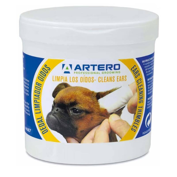 Artero Ears Cleaning Wipes - wygodne chusteczki do czyszczenia uszu dla psów i kotów, 50 sztuk