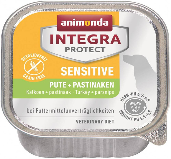 ANIMONDA Integra Protect Sensitive Turkey with parsnips  - kompletna mokra karma dla wrażliwych psów, indyk z pasternakiem, 150g