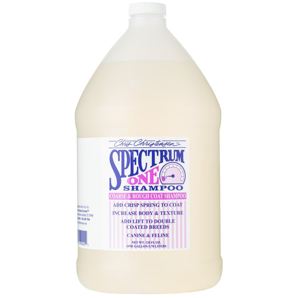 Chris Christensen Spectrum One Shampoo - szampon odbudowujący dla ras ze sztywnym i szorstkim włosem, koncentrat 1:8 3.8l