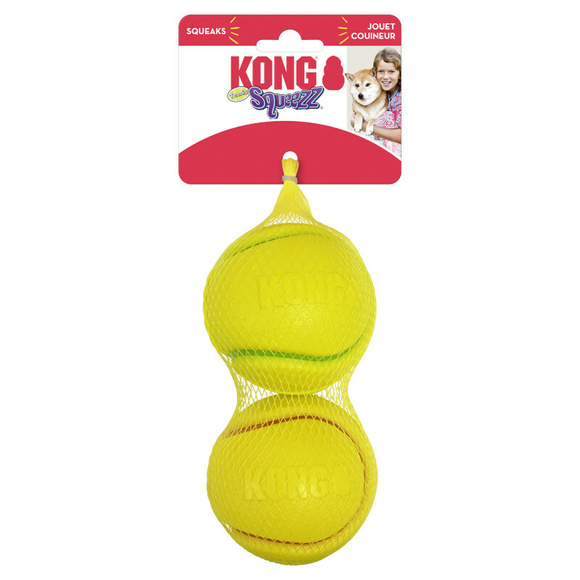 KONG® Squeezz Tennis Ball L - piłka, zabawka dla psa