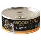 Woolf Ultimate Cat Adult Turkey - bezglutenowa, pełnoporcjowa karma wilgotna z indykiem dla dorosłych kotów, 85g