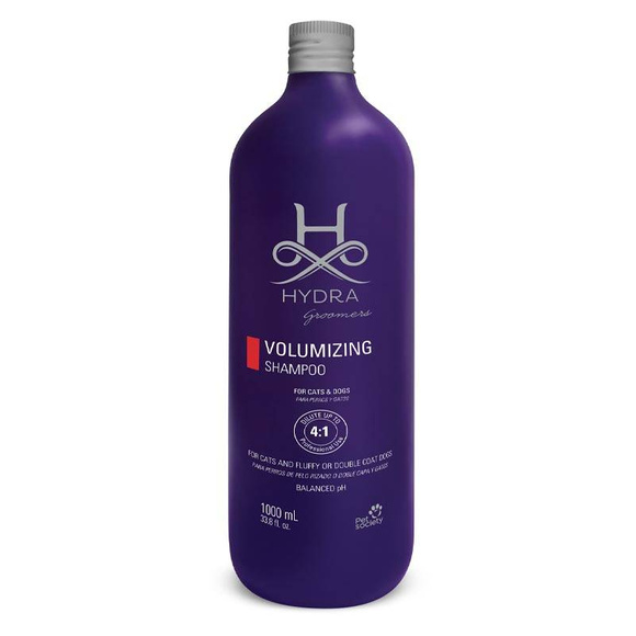 Hydra Professional Volumizing Shampoo - szampon dodający objętości włosom, dla psów i kotów, koncentrat 4:1, 1l