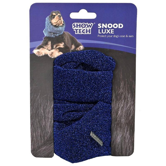 Show Tech Snood Luxe Royal L Blue Ear Covers - stylowy komin ochronny na uszy, chroni podczas spacerów, posiłków, pielęgnacji, niebieski, L