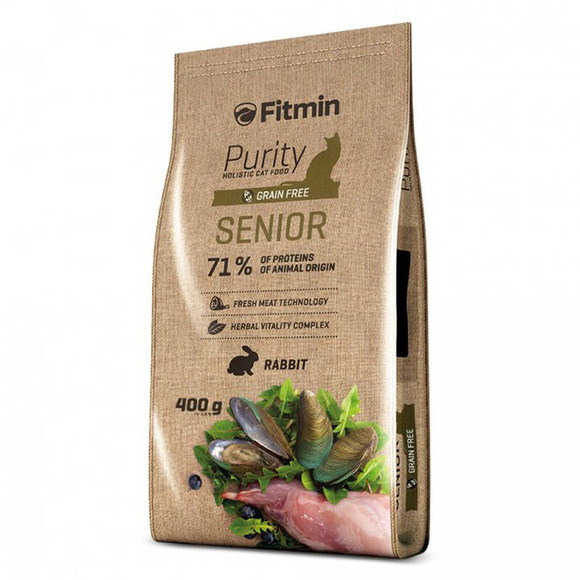 Fitmin Purity Senior - pełnoporcjowa sucha karma dla starszych kotów, 1.5kg